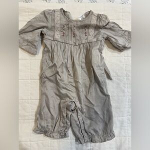 Janie and Jack girls silk one piece outfit